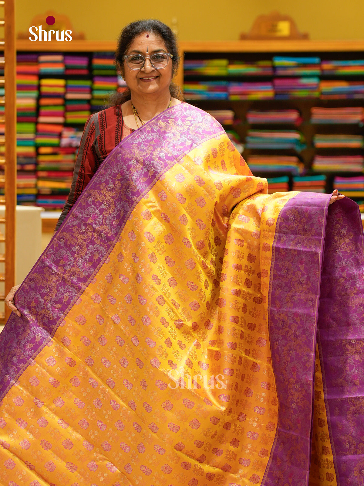 Kanchipuram silk Saree - EFS20009 - Shop on Shrus.com