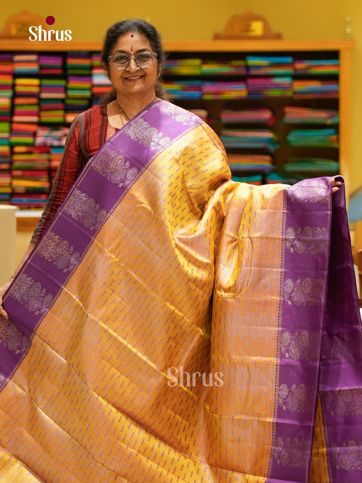Kanchipuram silk Saree - EFS20014 - Shop on Shrus.com