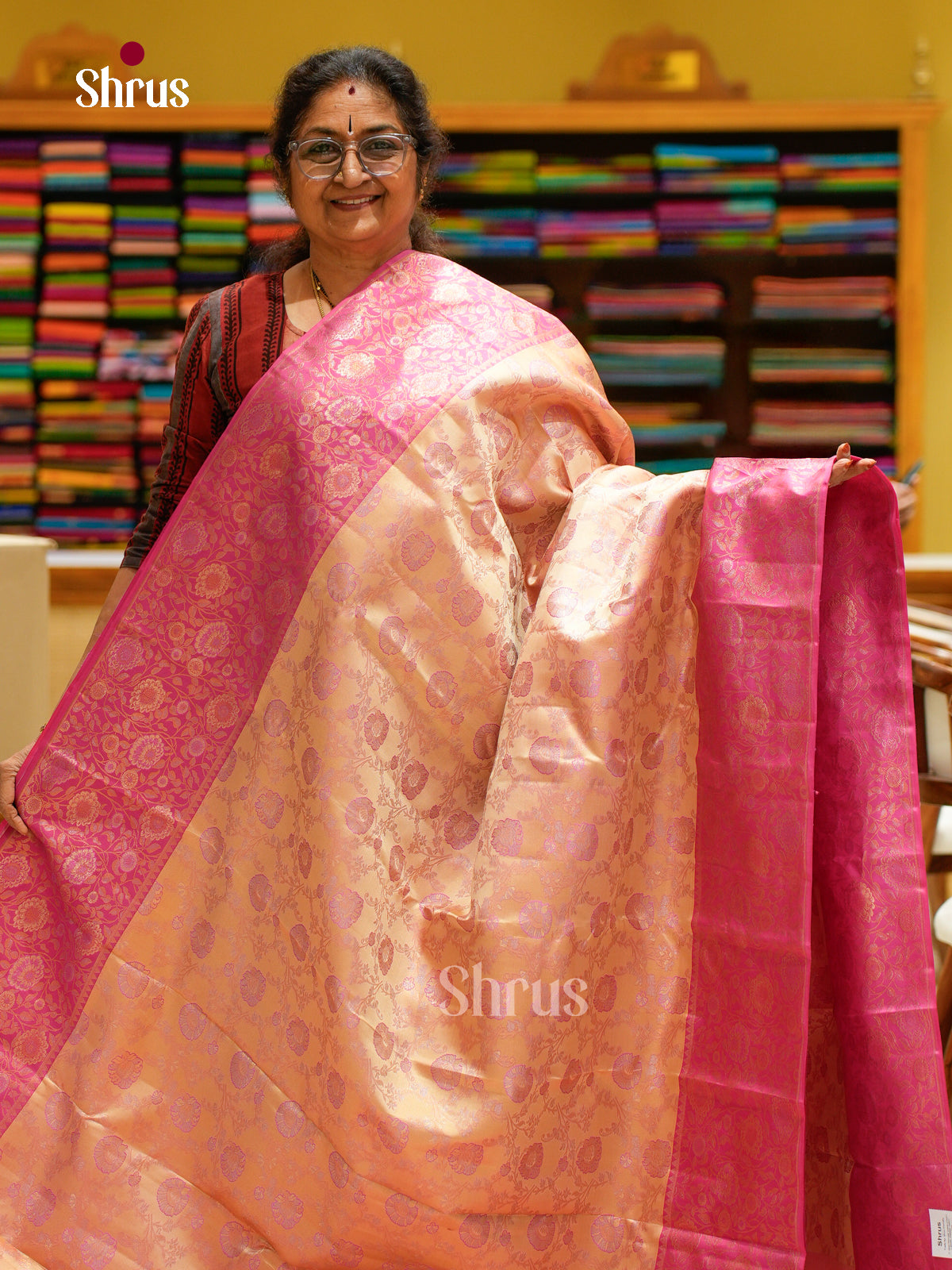 Kanchipuram silk Saree - EFS20015 - Shop on Shrus.com