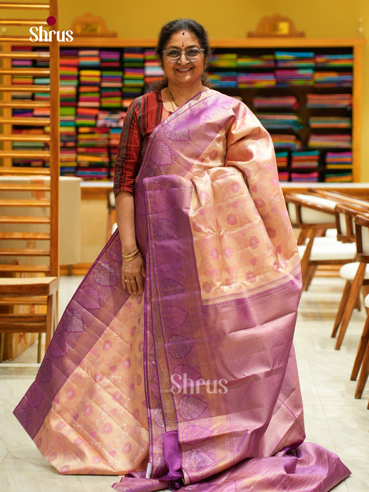 Kanchipuram silk Saree - EFS20024 - Shop on Shrus.com