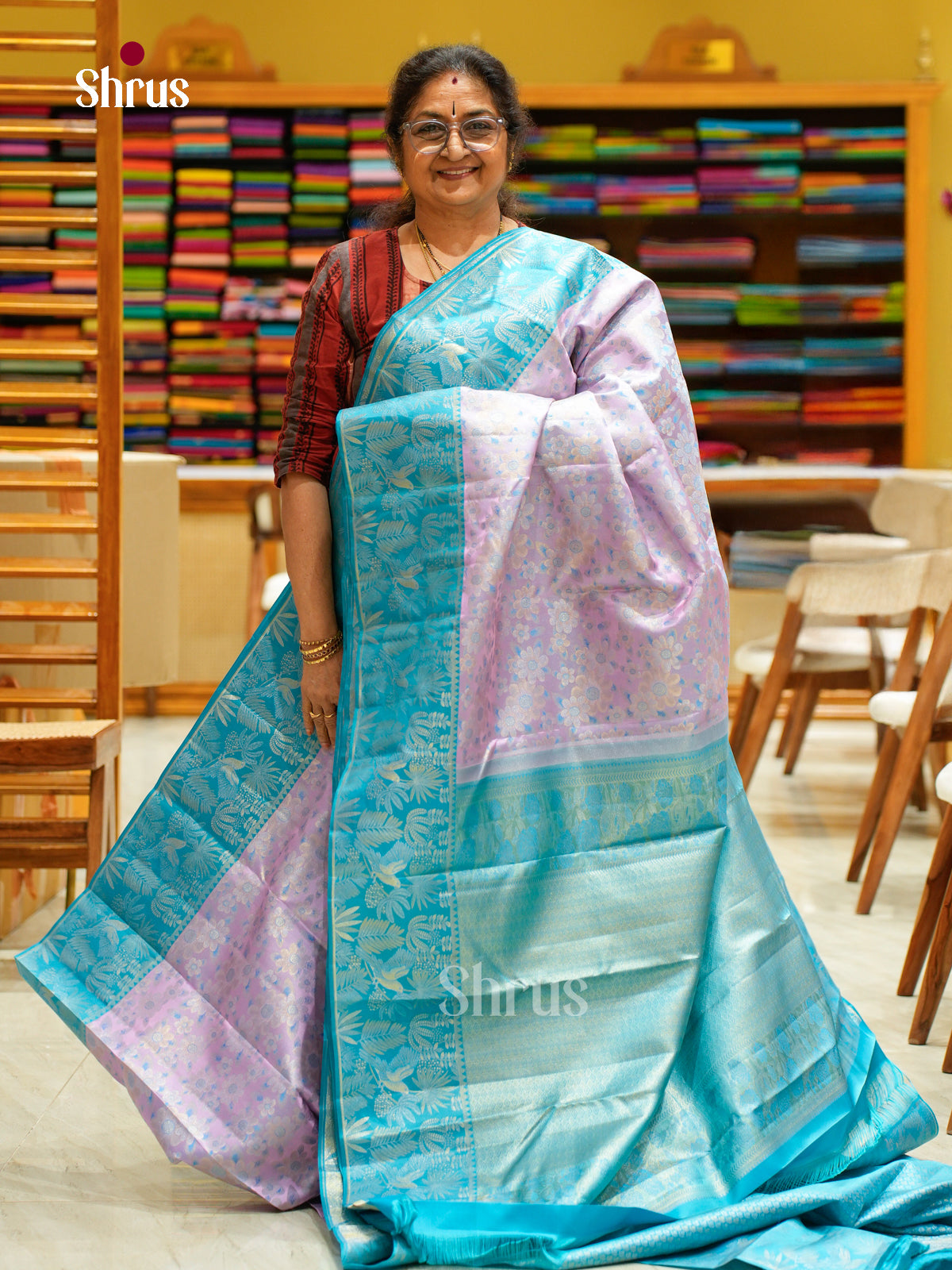 Kanchipuram silk Saree - EFS20025 - Shop on Shrus.com