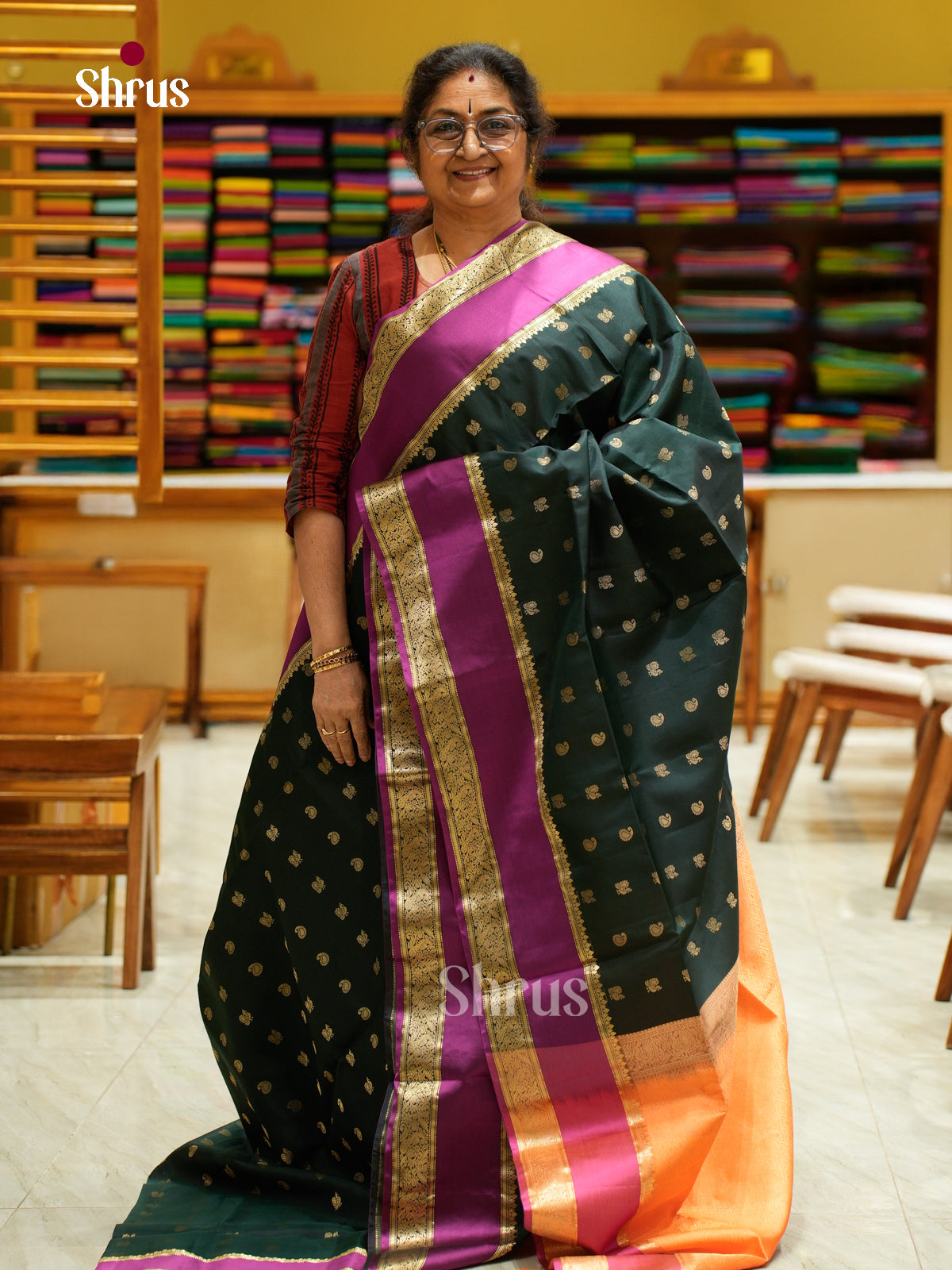 Soft Silk Saree - EFS20032 - Shop on Shrus.com