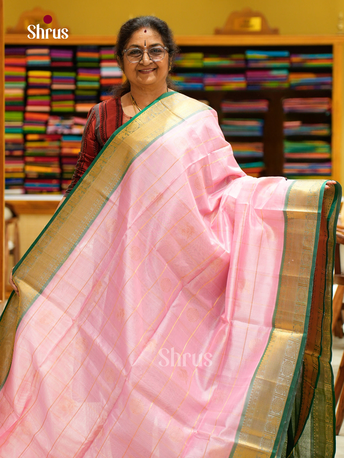 Silk Cotton Saree - EFS20057 - Shop on Shrus.com