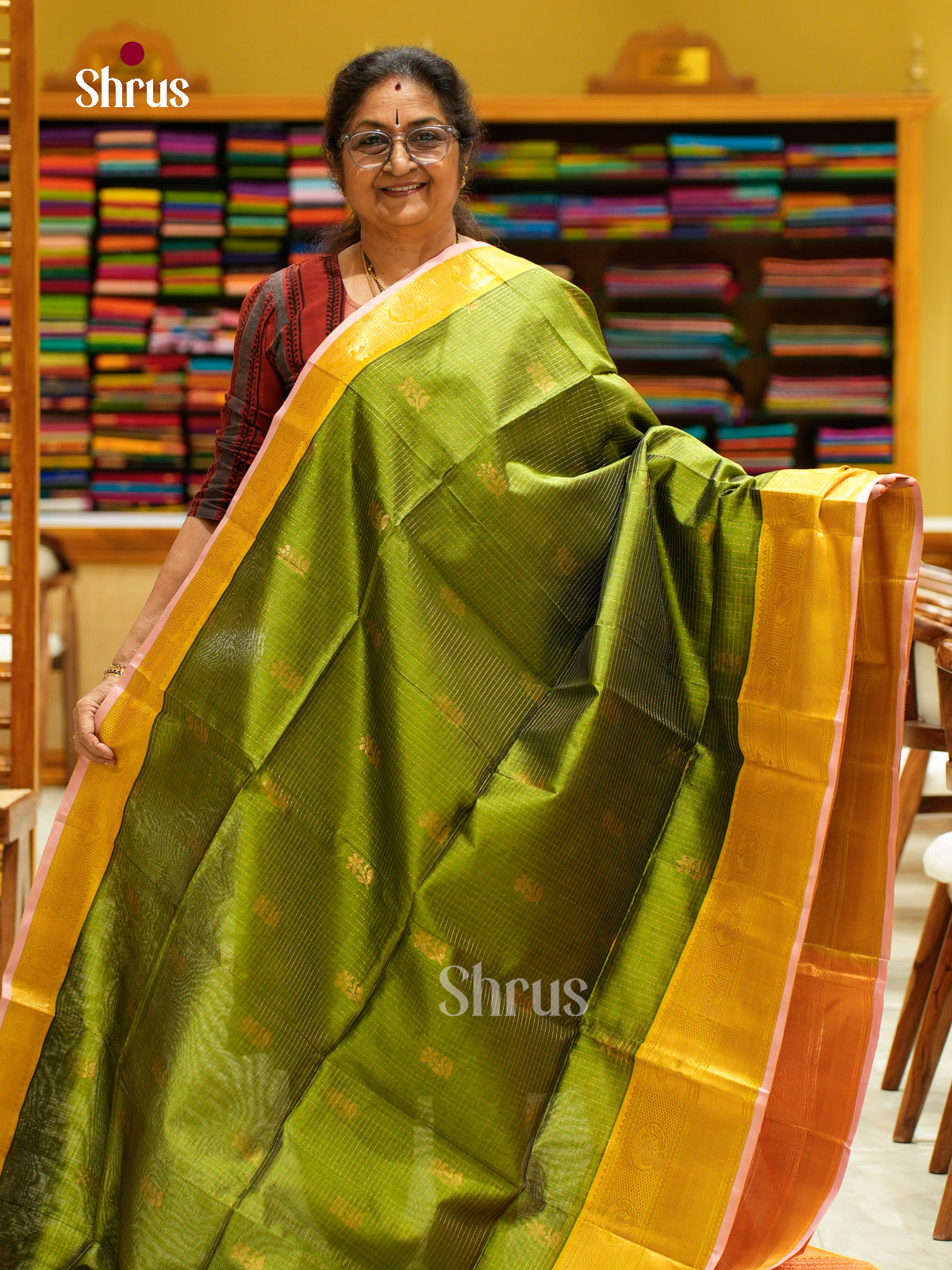 Silk Cotton Saree - EFS20065 - Shop on Shrus.com