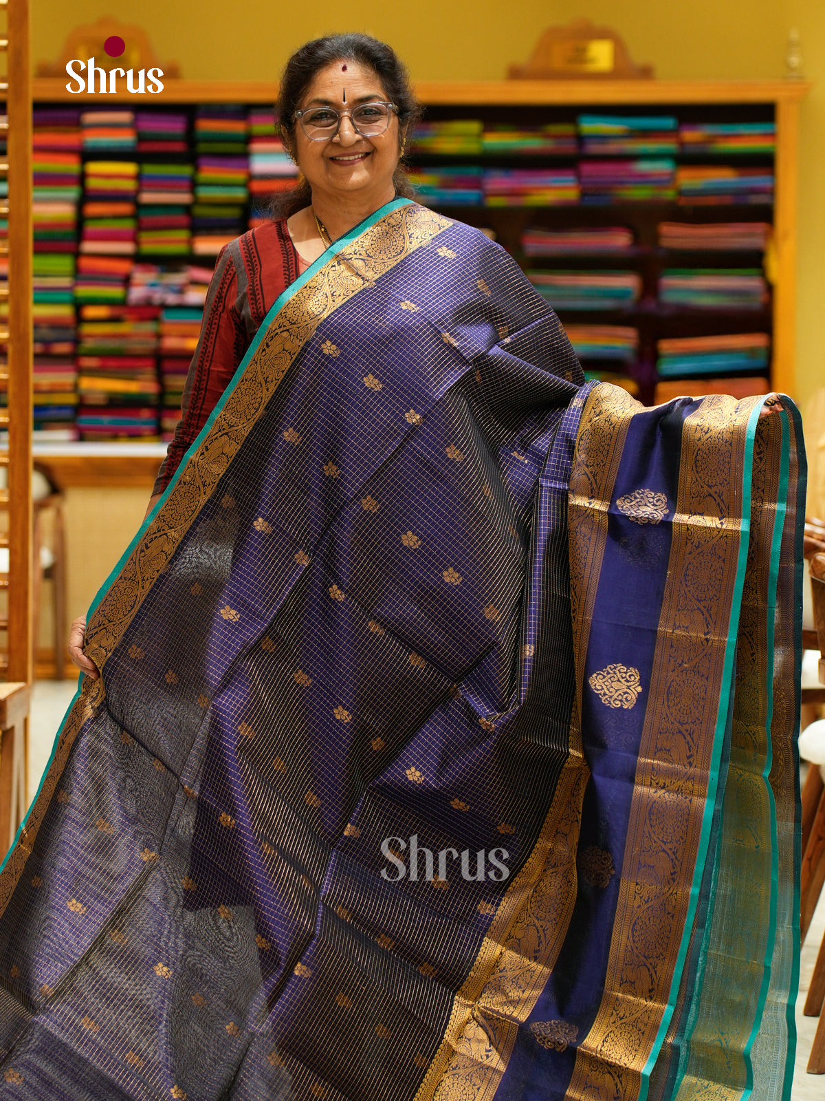 Silk Cotton Saree - EFS20071 - Shop on Shrus.com