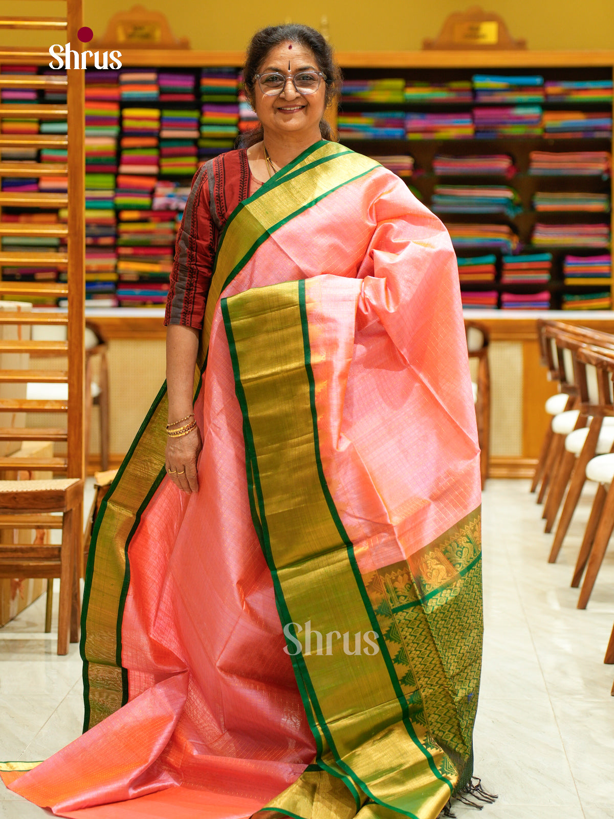 Silk Cotton Saree - EFS20077 - Shop on Shrus.com