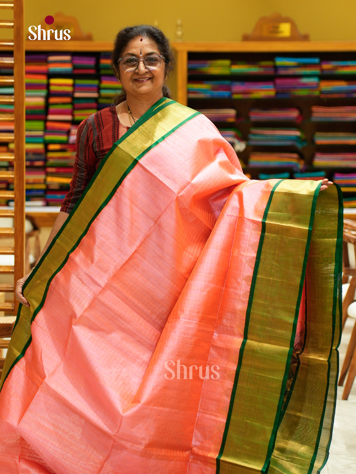 Silk Cotton Saree - EFS20077 - Shop on Shrus.com