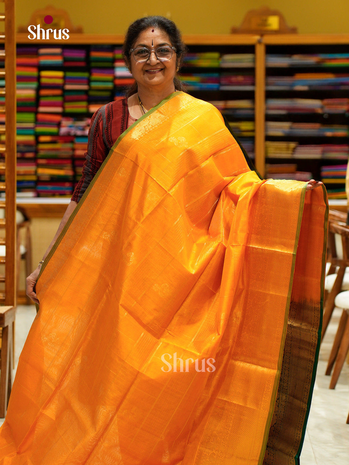 Silk Cotton Saree - EFS20086 - Shop on Shrus.com
