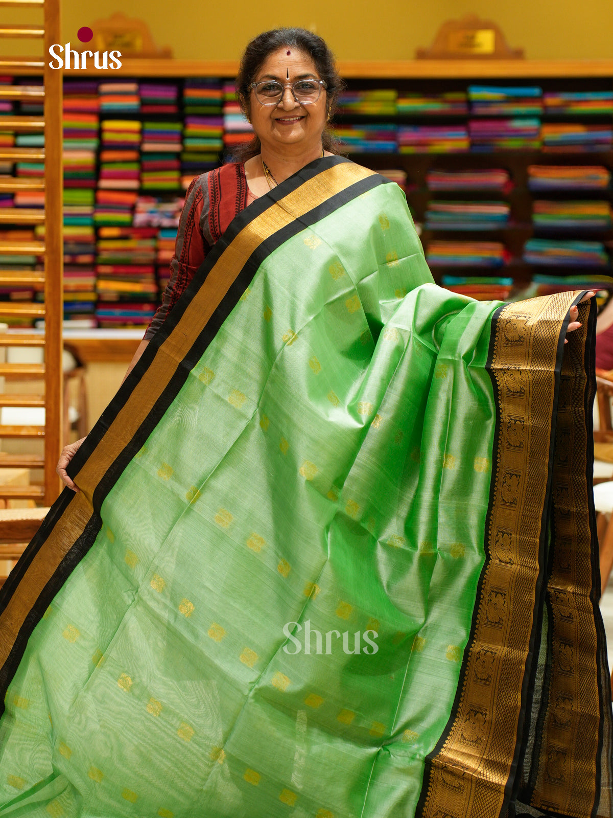 Silk Cotton Saree - EFS20096 - Shop on Shrus.com