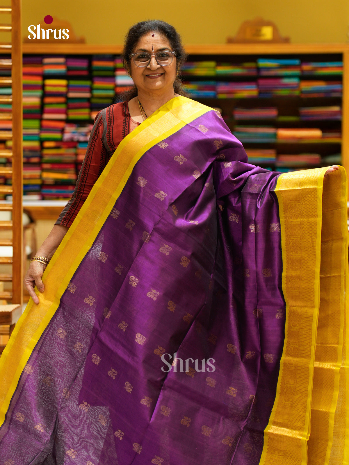 Silk Cotton Saree - EFS20101 - Shop on Shrus.com