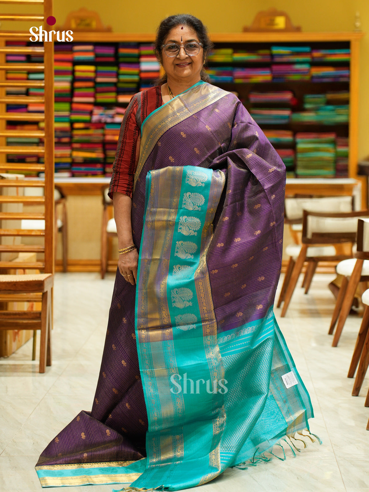 Silk Cotton Saree - EFS20104 - Shop on Shrus.com