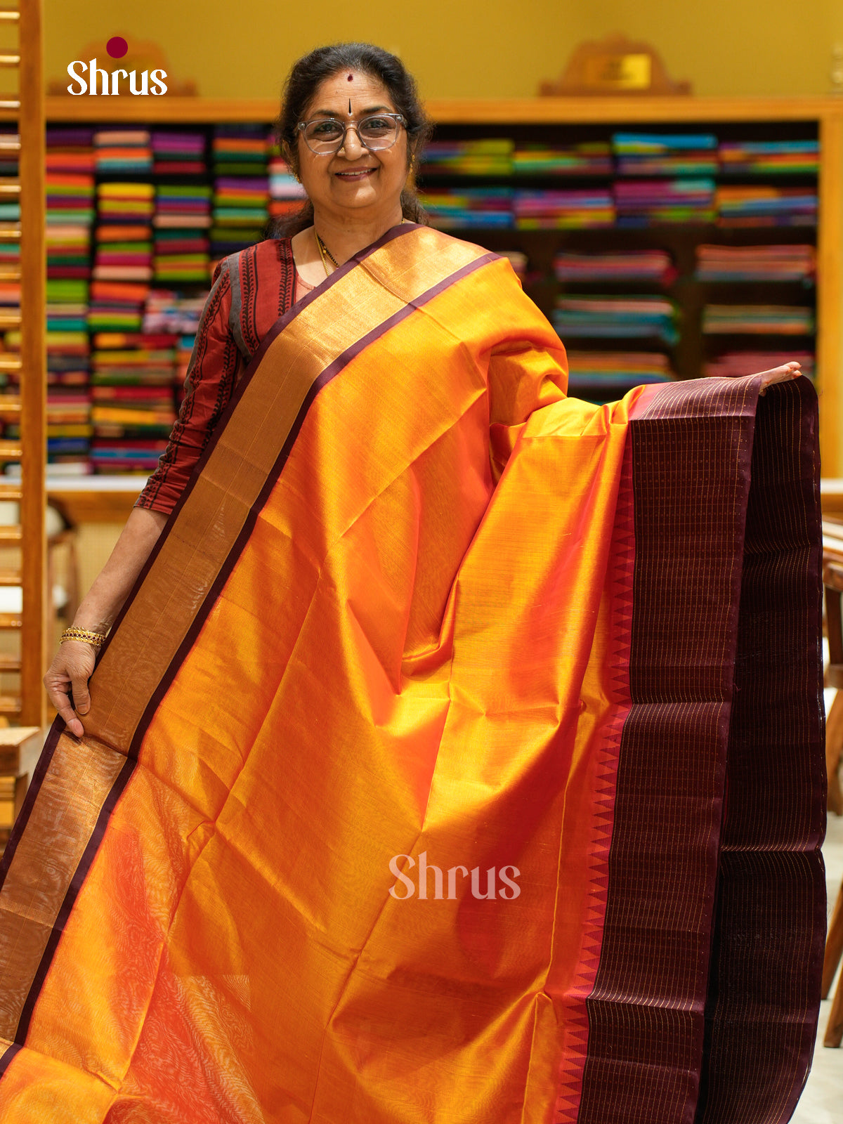 Silk Cotton Saree - EFS20112 - Shop on Shrus.com