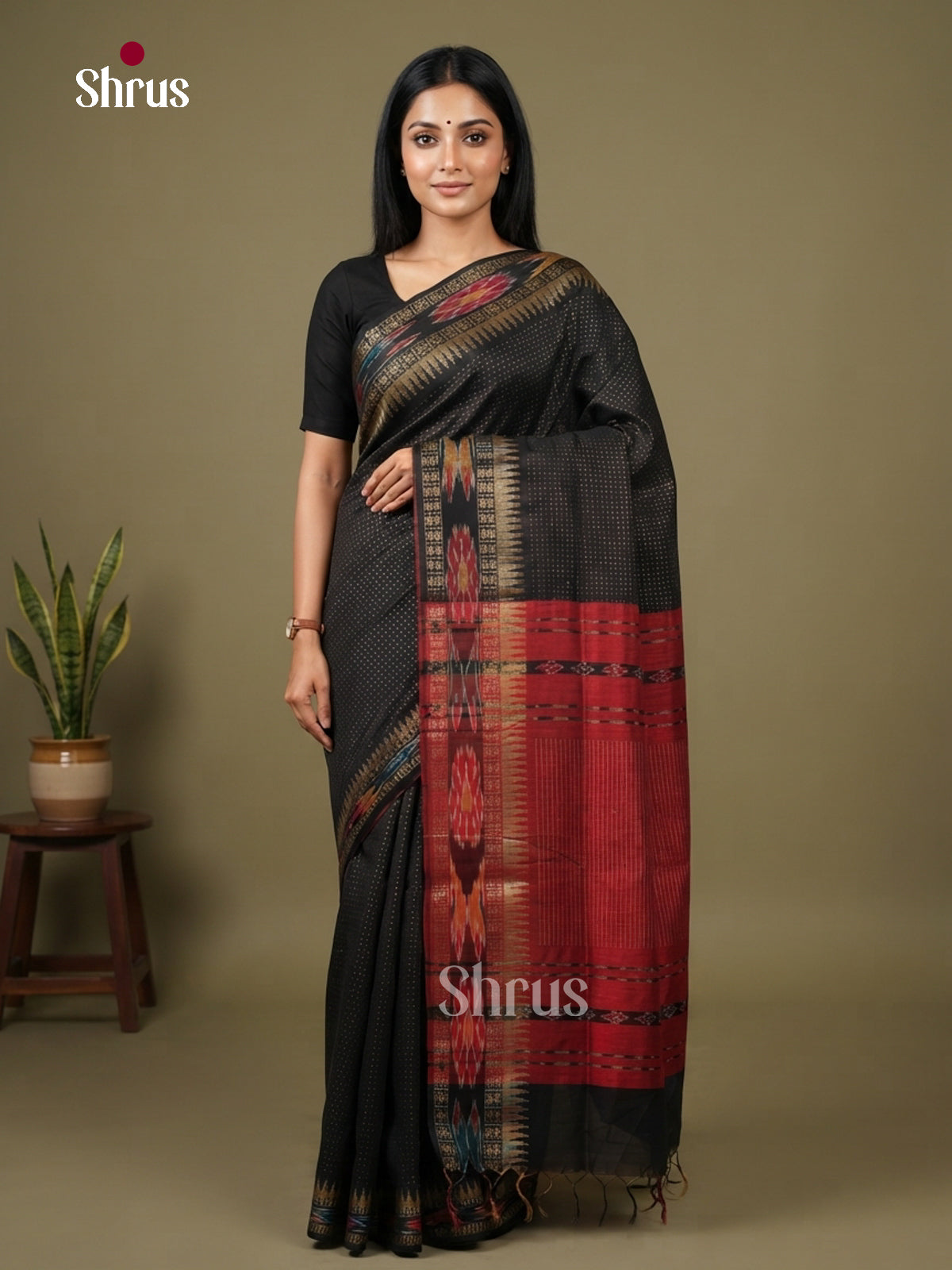 Semi Rawsilk Saree - EFS20161 - Shop on Shrus.com