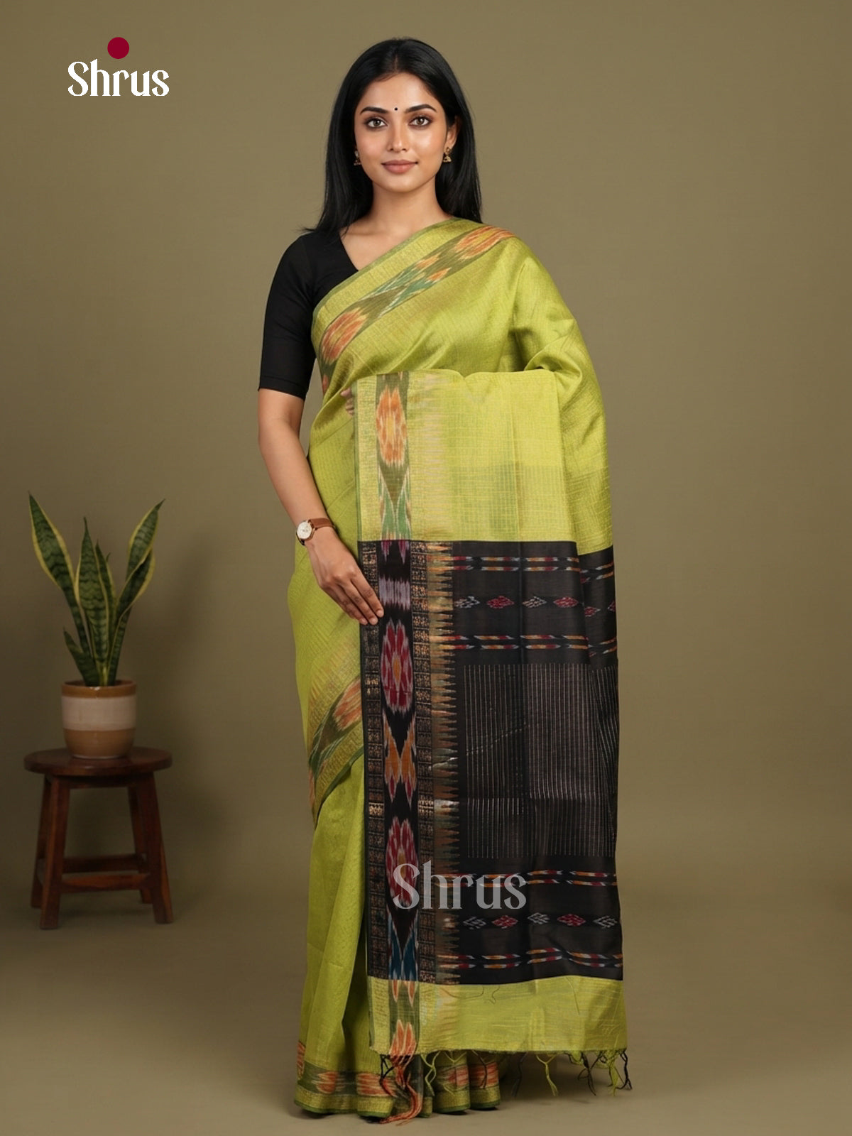 Semi Rawsilk Saree - EFS20167 - Shop on Shrus.com