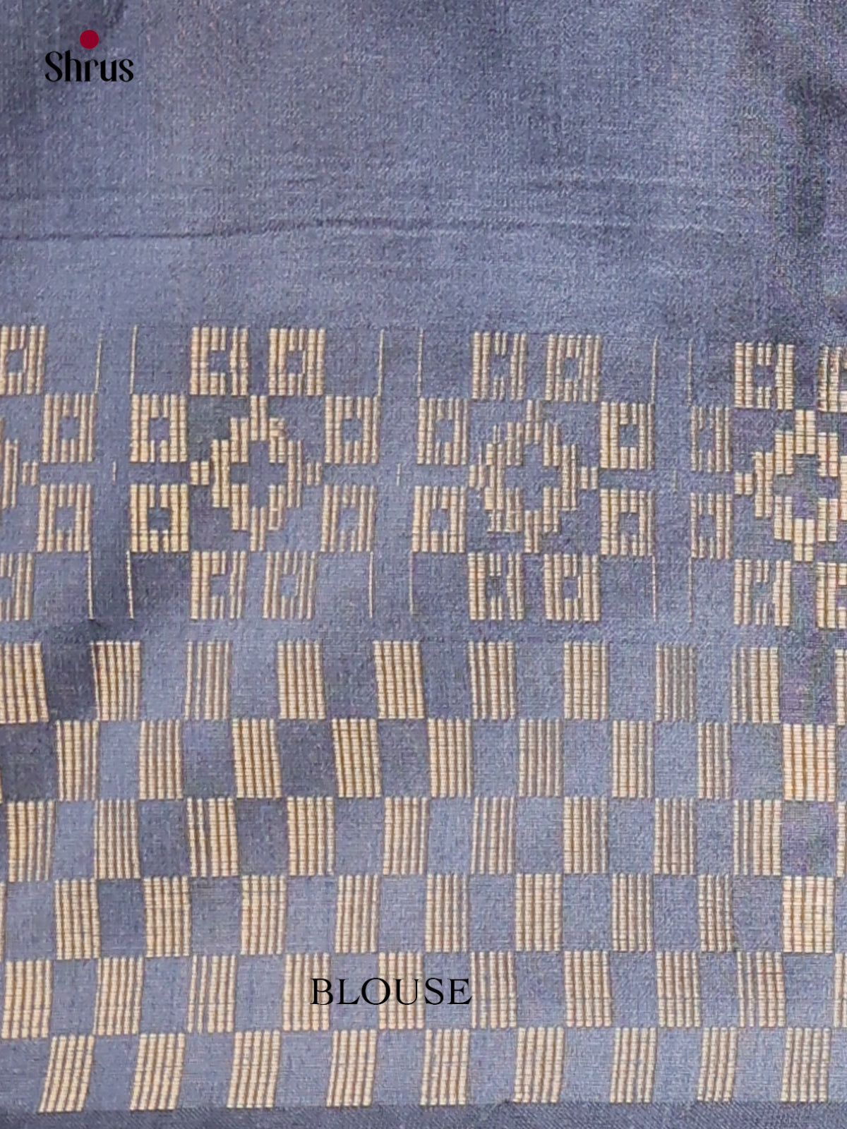 Pink & Blue - Semi Rawsilk Saree - Shop on Shrus.com