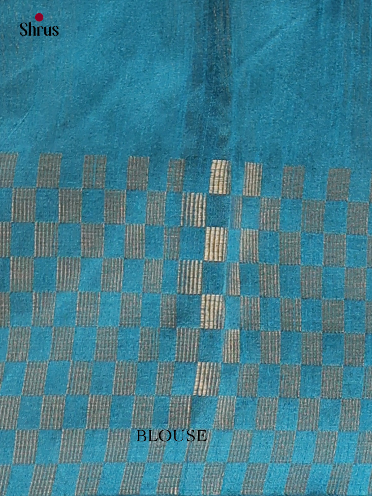 Black & Blue- Semi Rawsilk Saree - Shop on Shrus.com
