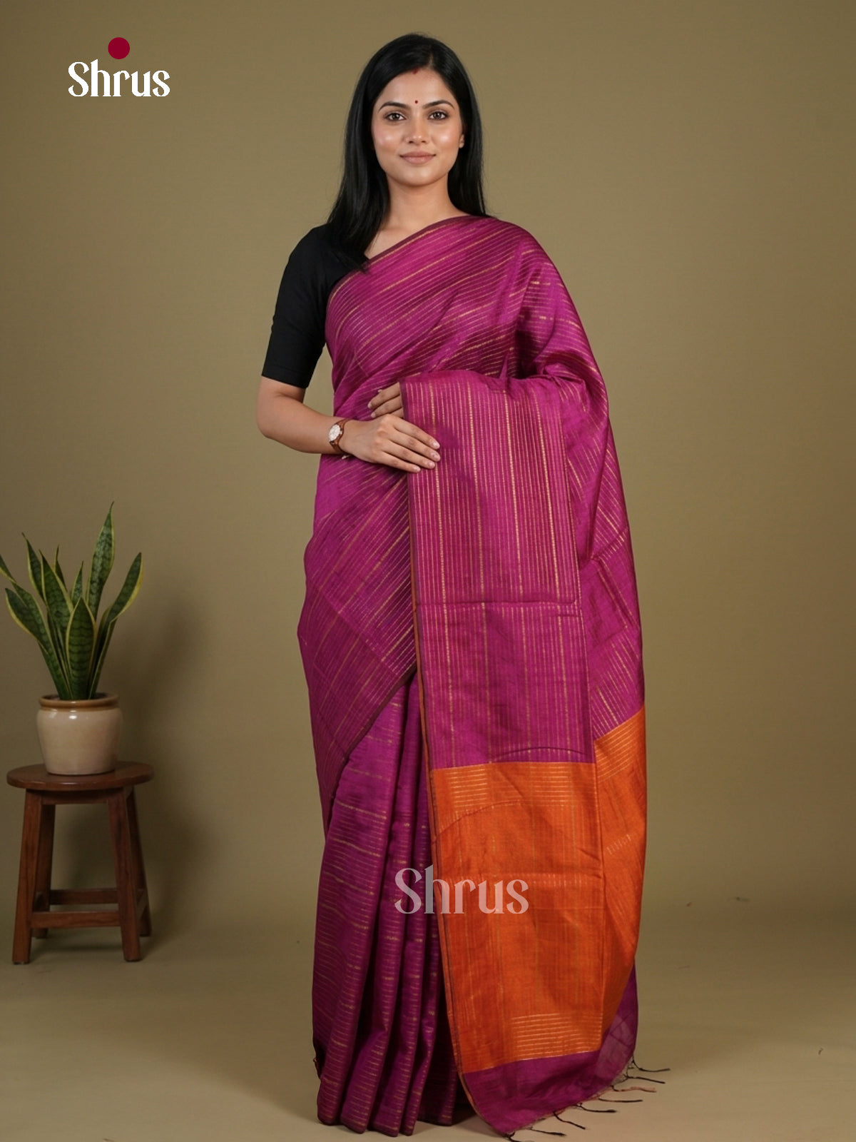 Semi Rawsilk Saree - EFS20251