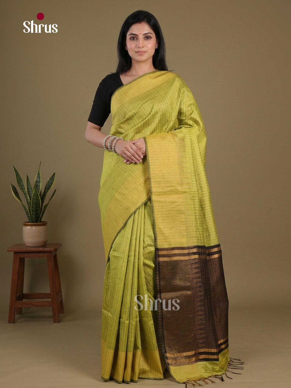 Semi Rawsilk Saree - EFS20288 - Shop on Shrus.com