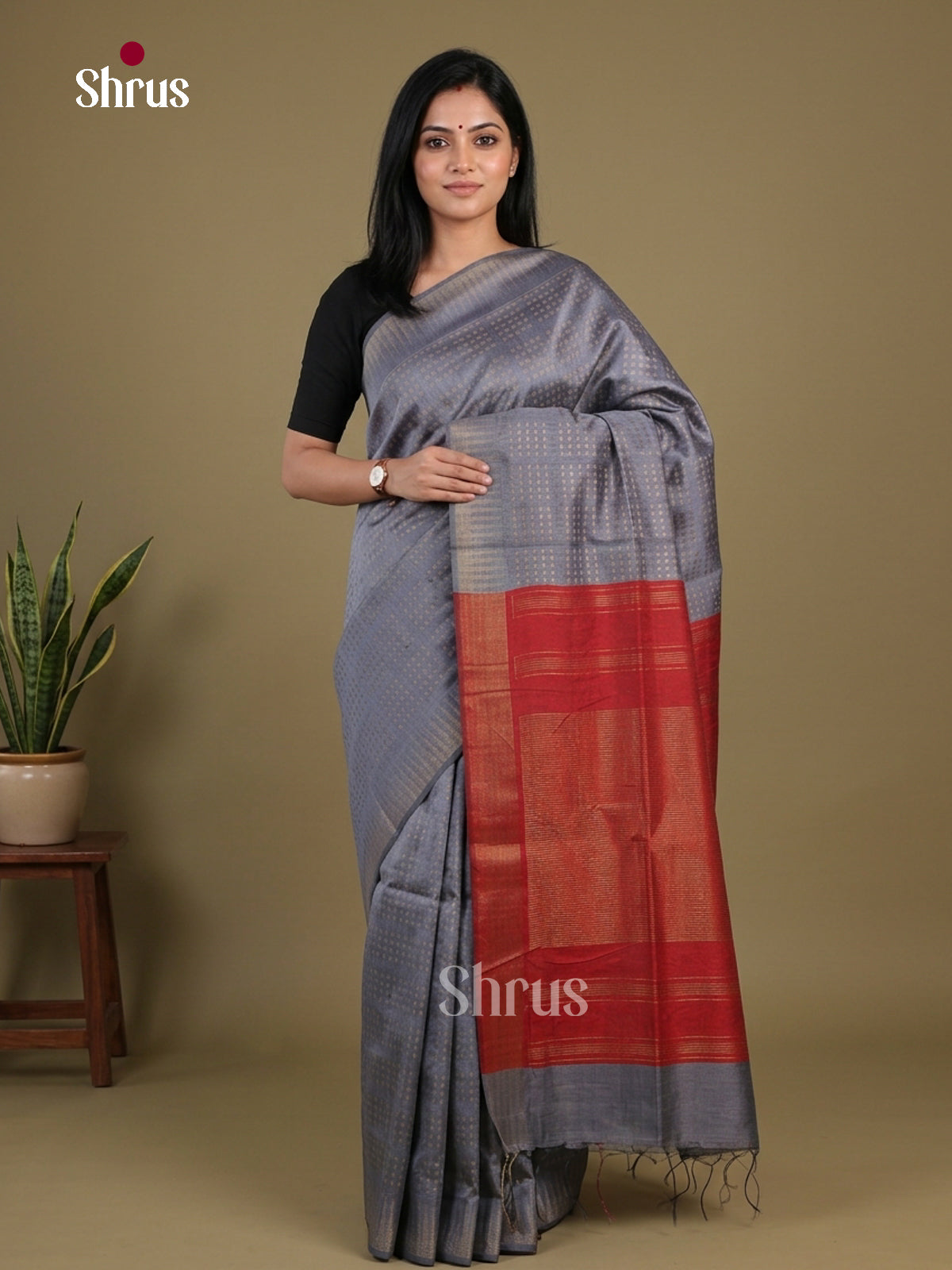 Semi Rawsilk Saree - EFS20304