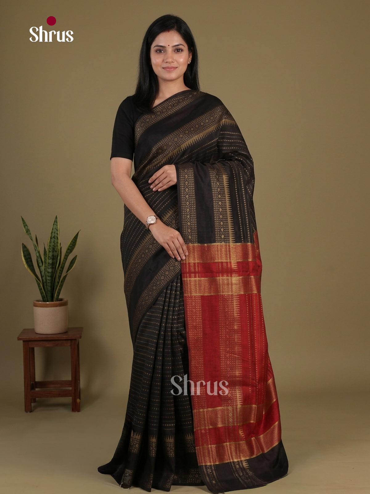 Semi Rawsilk Saree - EFS20318 - Shop on Shrus.com
