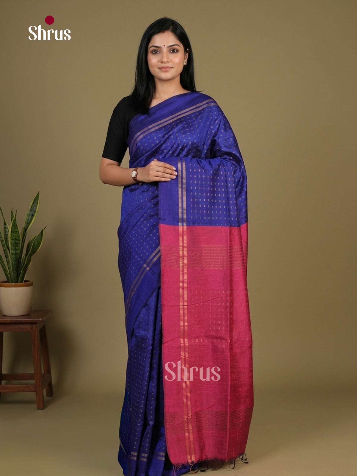 Semi Rawsilk Saree - EFS20320 - Shop on Shrus.com