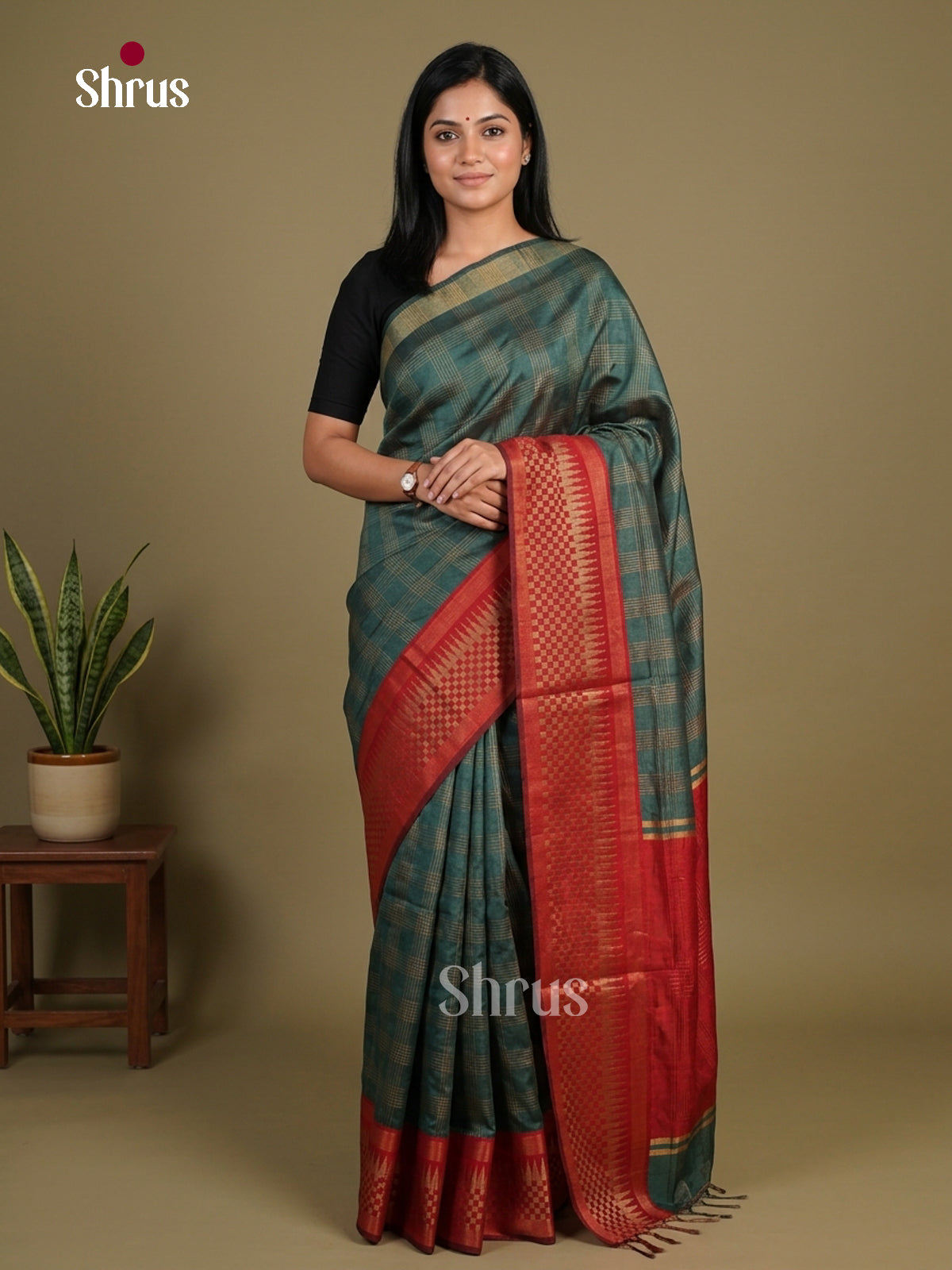 Semi Rawsilk Saree - EFS20331