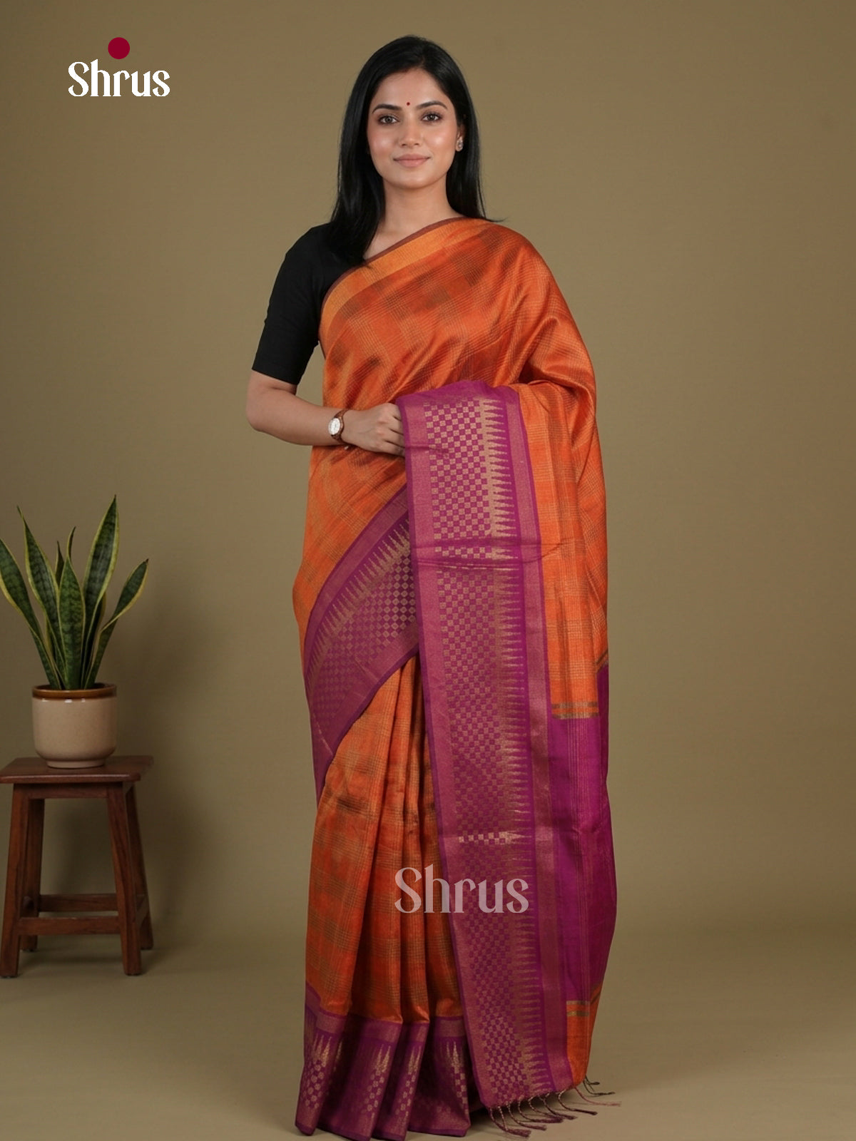 Semi Rawsilk Saree - EFS20337