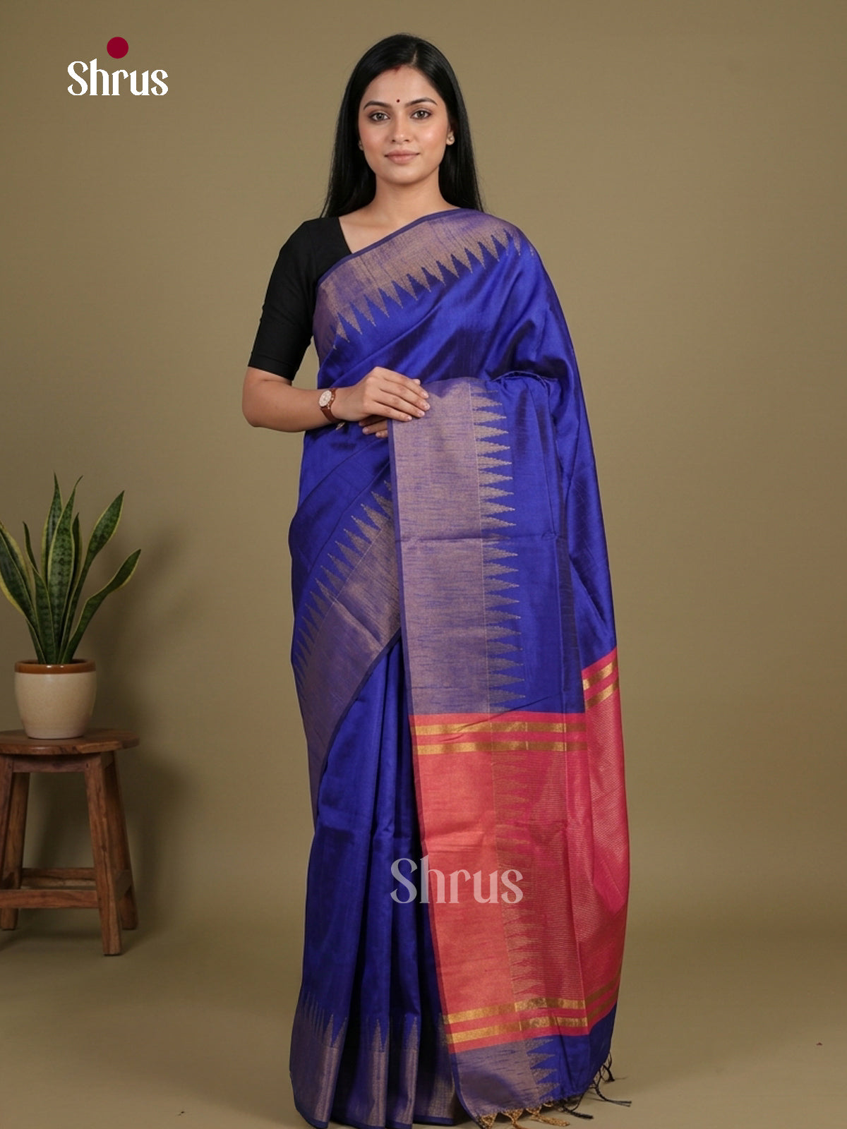 Semi Rawsilk Saree - EFS20426