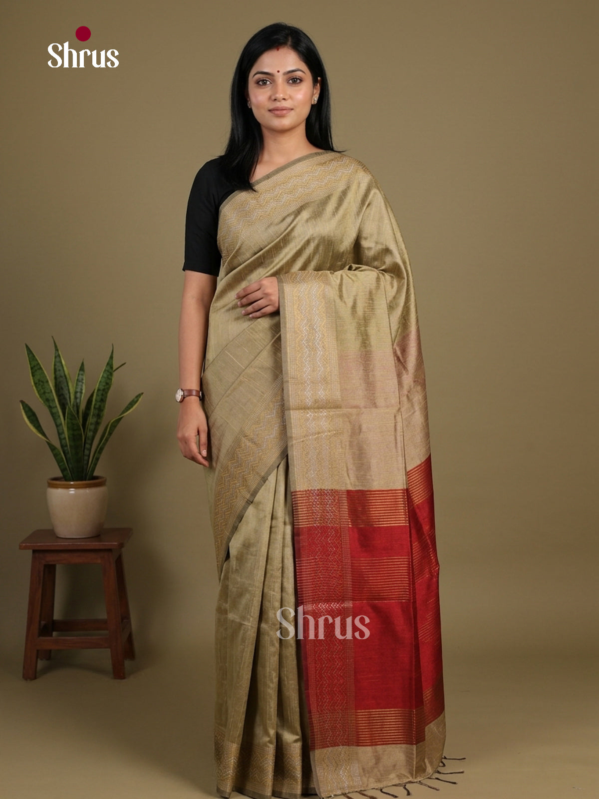 Semi Rawsilk Saree - EFS20477
