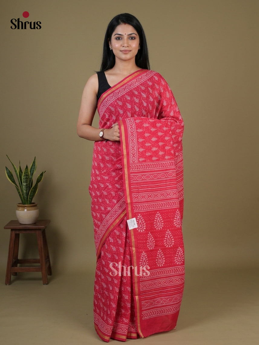Chanderi Saree - EFS22159 - Shop on Shrus.com