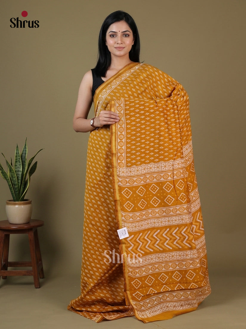 Chanderi Saree - EFS22164 - Shop on Shrus.com