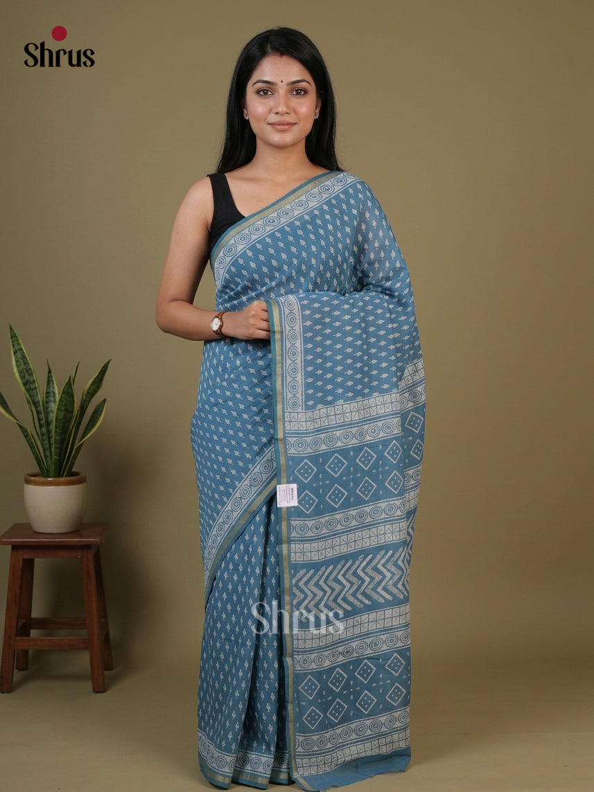 Chanderi Saree - EFS22166 - Shop on Shrus.com