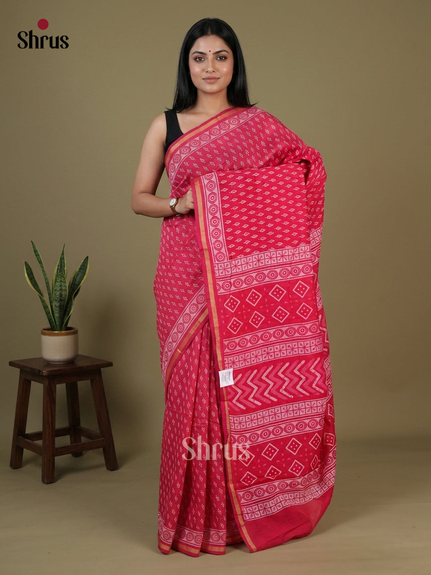 Chanderi Saree - EFS22171 - Shop on Shrus.com