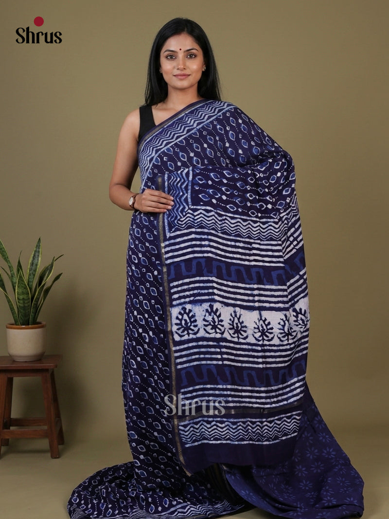 Chanderi Saree - EFS22172 - Shop on Shrus.com