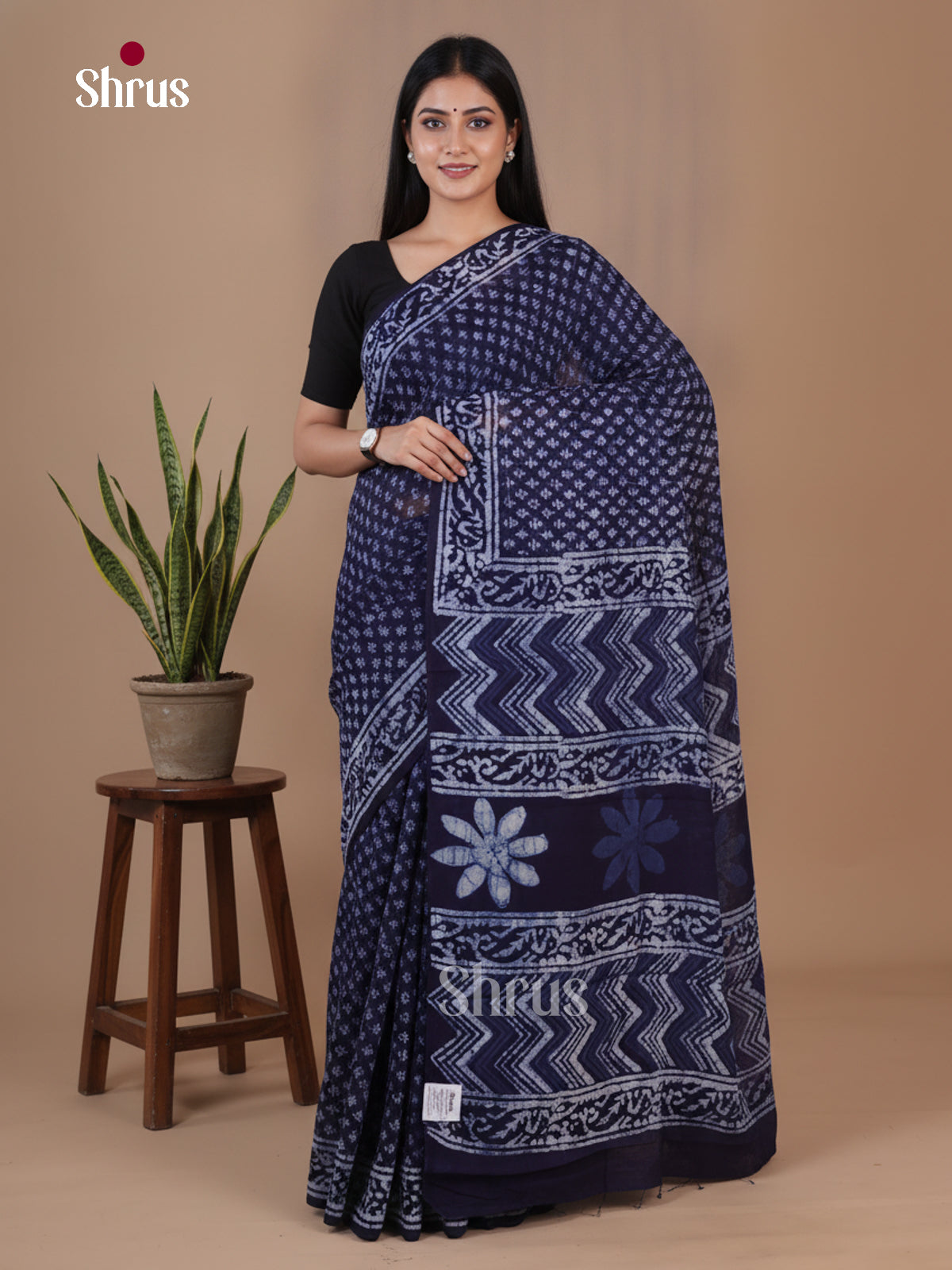 Muslin Silk Saree - EFS22183 - Shop on Shrus.com