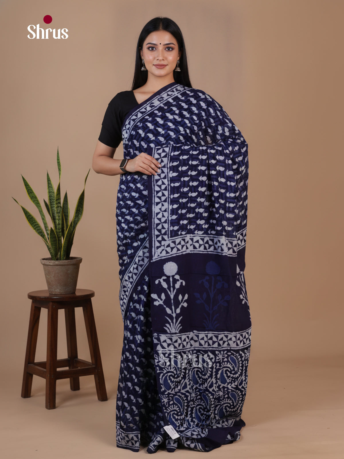 Muslin Silk Saree - EFS22184 - Shop on Shrus.com