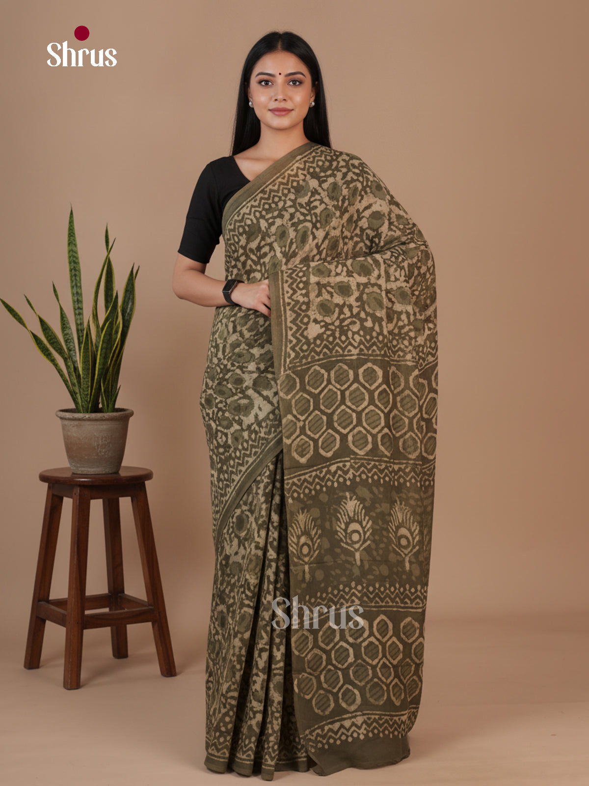 Modal Silk Saree - EFS22365 - Shop on Shrus.com