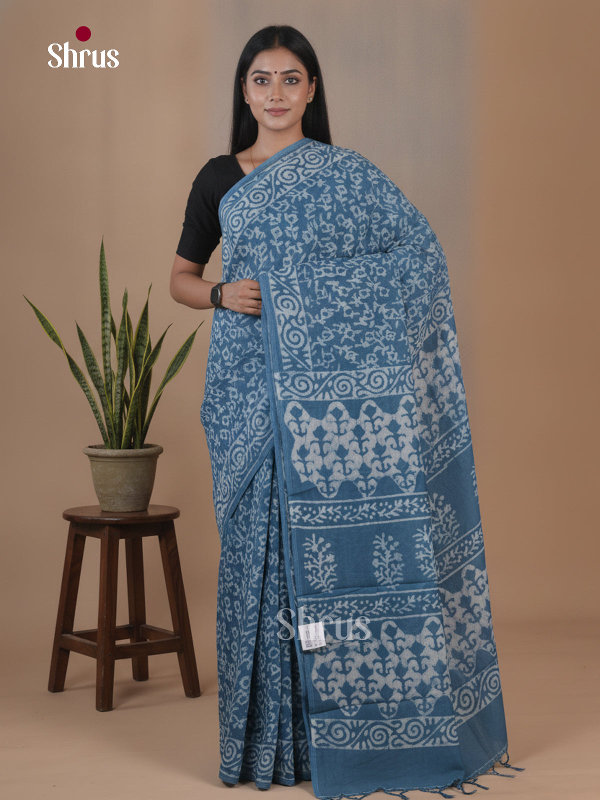 Modal Silk Saree - EFS22380 - Shop on Shrus.com