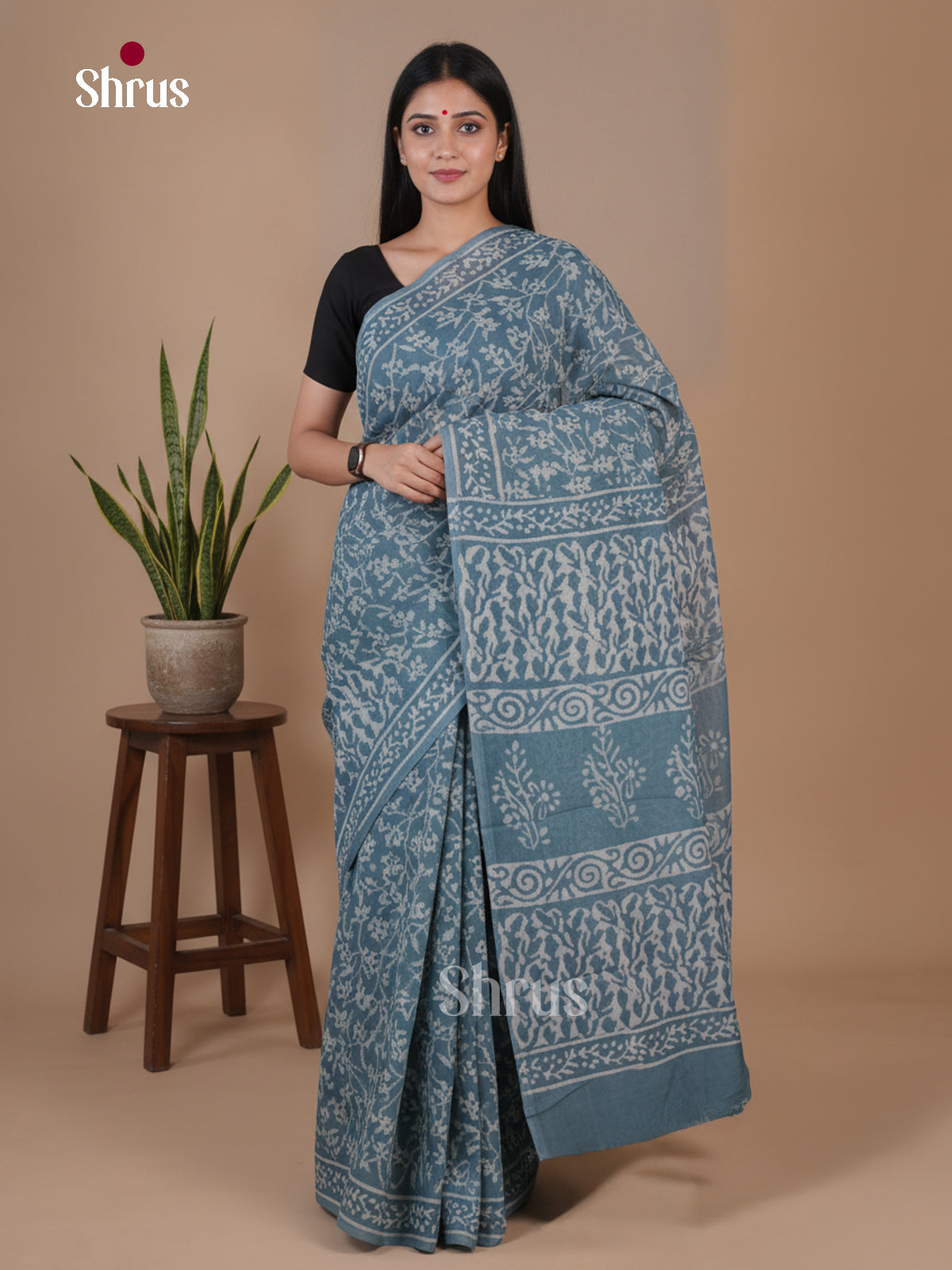 Modal Silk Saree - EFS22383 - Shop on Shrus.com
