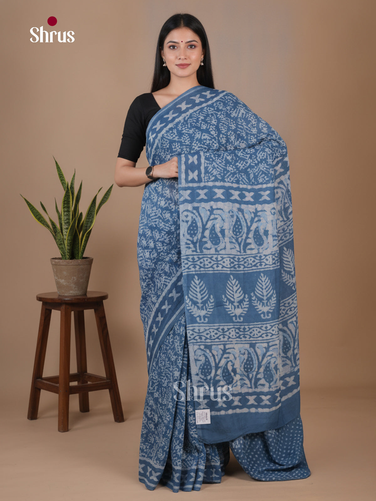 Modal Silk Saree - EFS22400 - Shop on Shrus.com