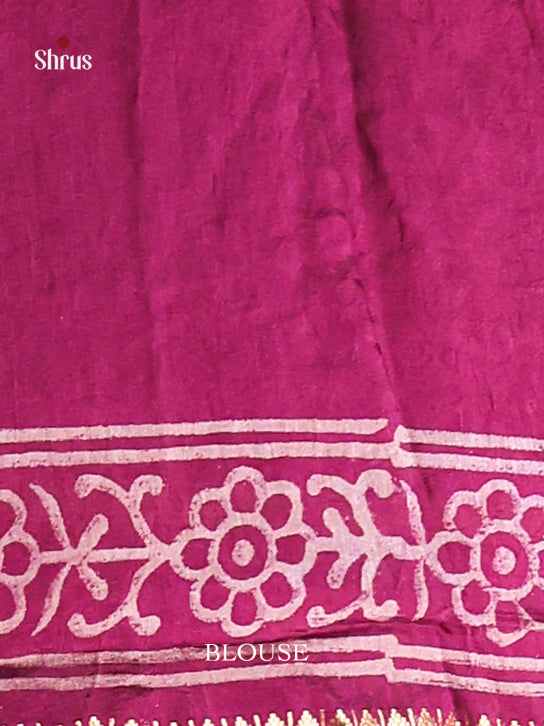Chanderi Saree - EFS23058 - Shop on Shrus.com