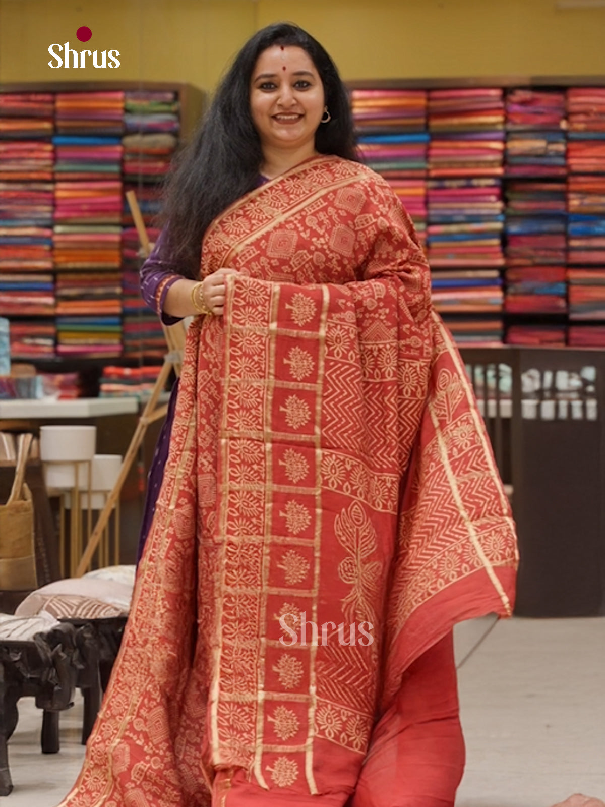 Chanderi Saree - EFS23070