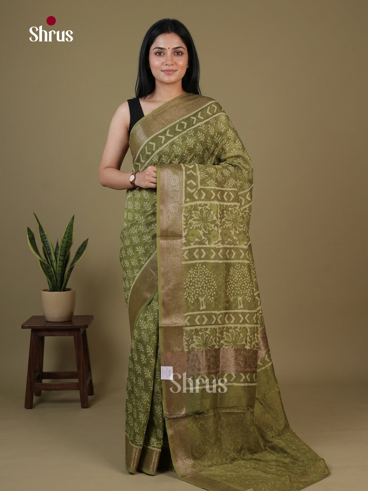 Green - Chanderi Saree
