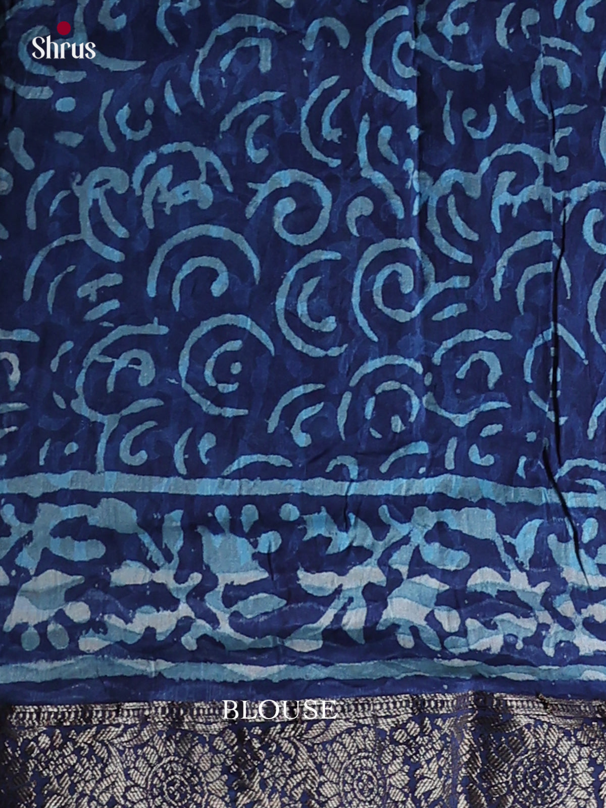 Indigo Blue - Chanderi Saree