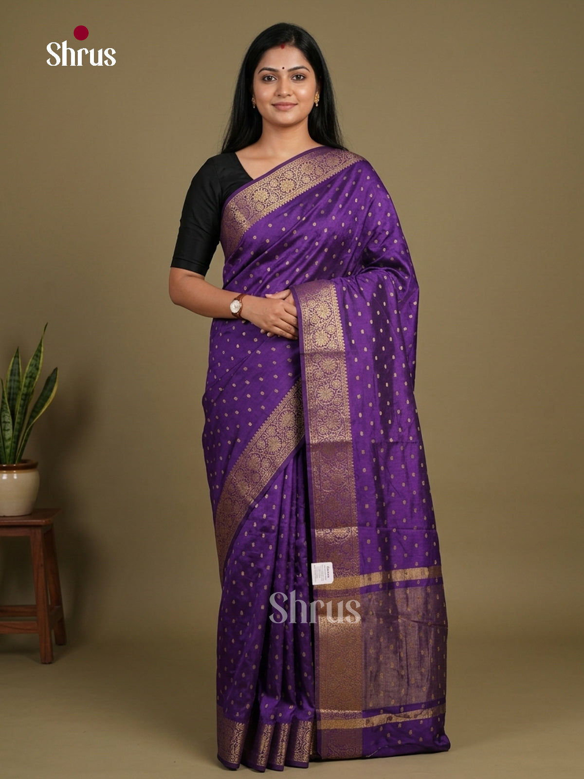 Chanderi Saree - EFS23199 - Shop on Shrus.com