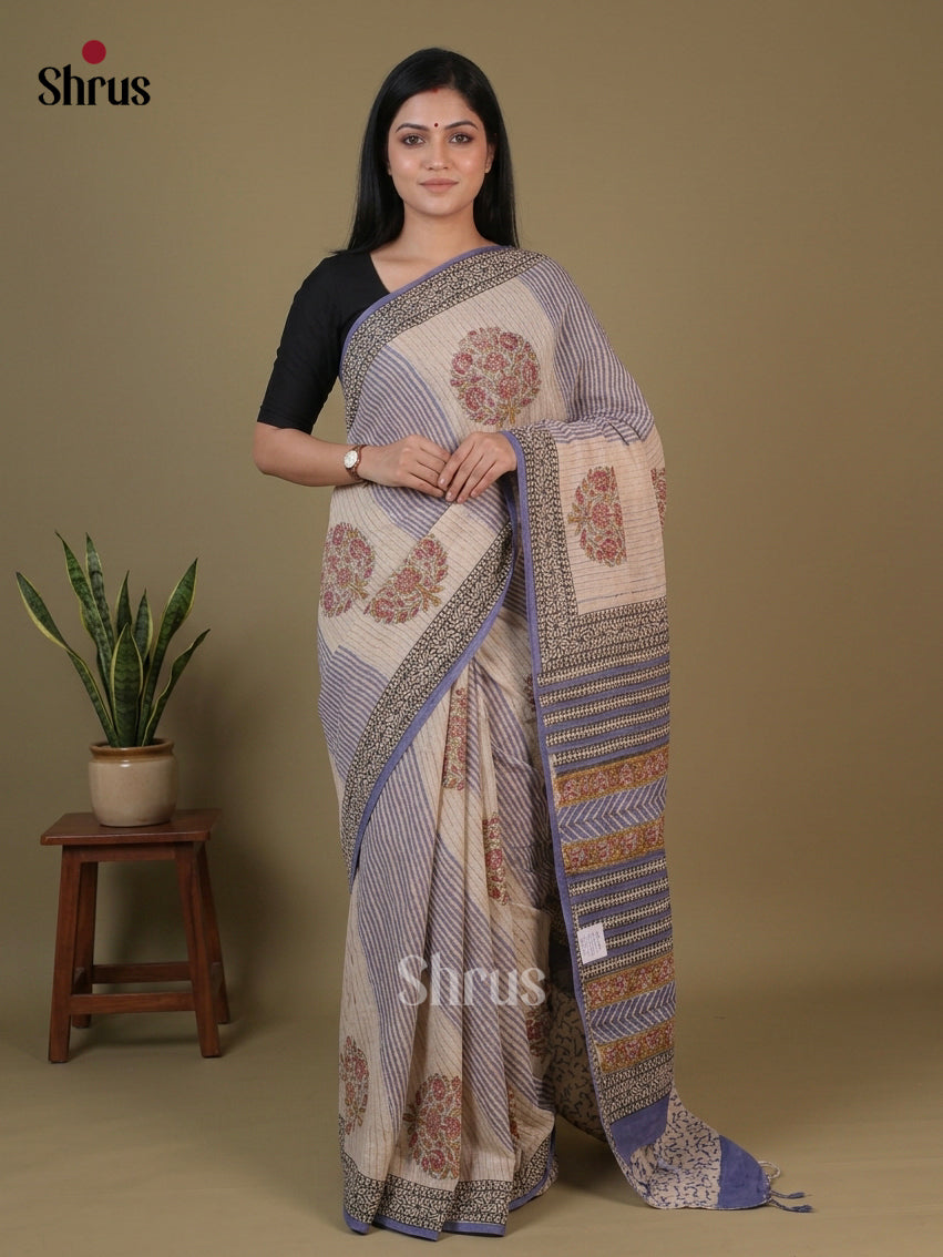 Chanderi Saree - EFS23202 - Shop on Shrus.com