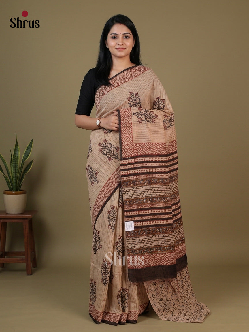 Chanderi Saree - EFS23229 - Shop on Shrus.com