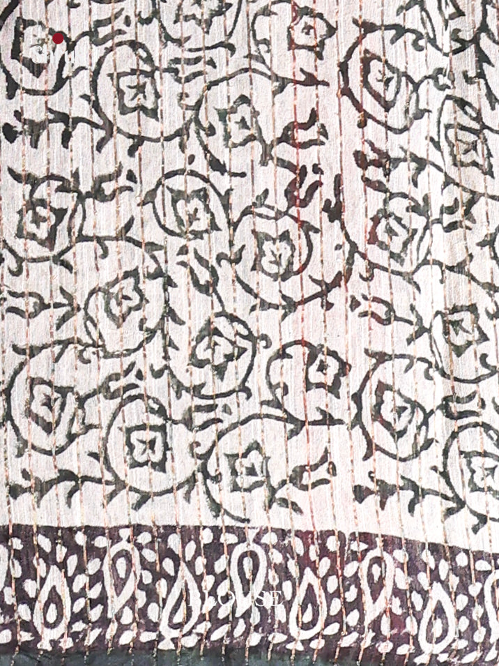 Chanderi Saree - EFS23237 - Shop on Shrus.com