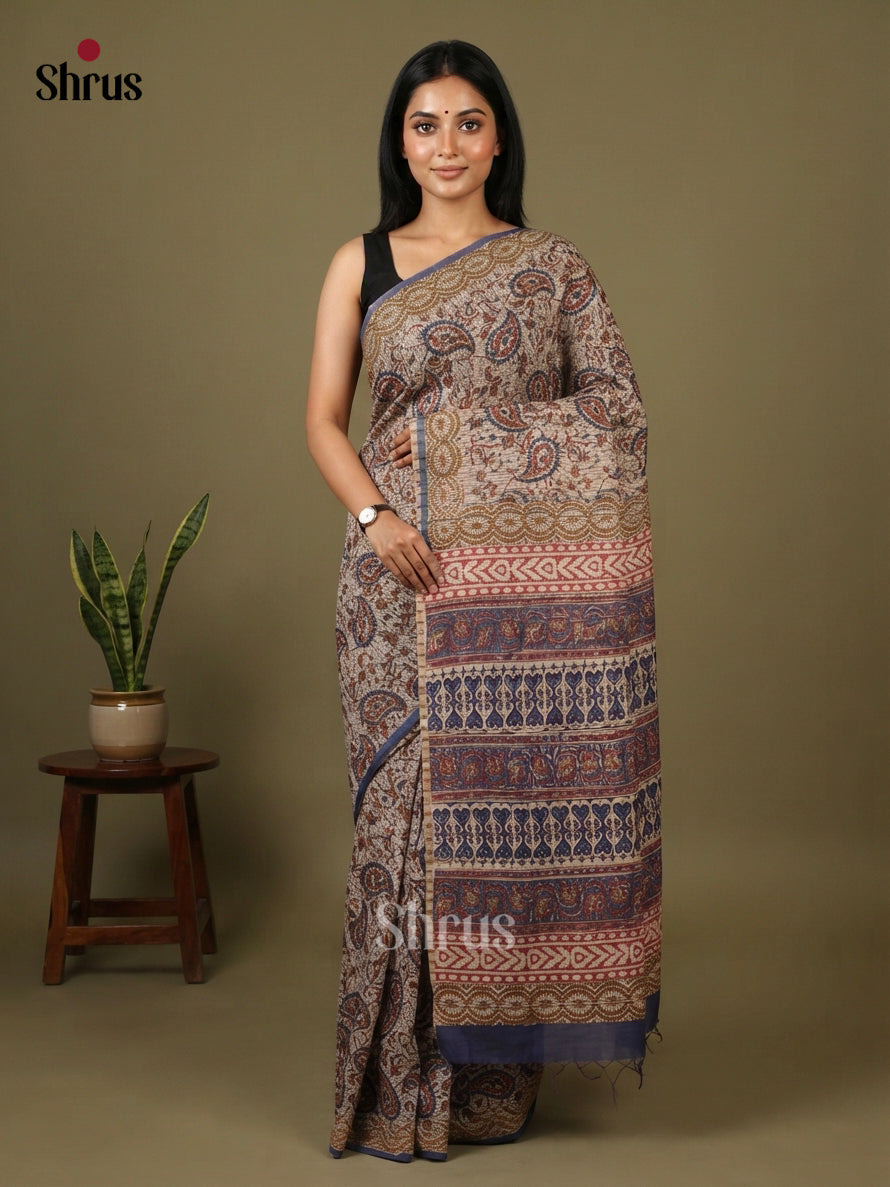 Chanderi Saree - EFS23259 - Shop on Shrus.com