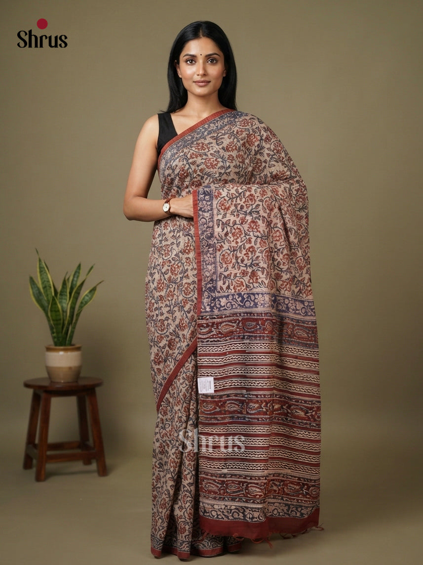 Chanderi Saree - EFS23262 - Shop on Shrus.com